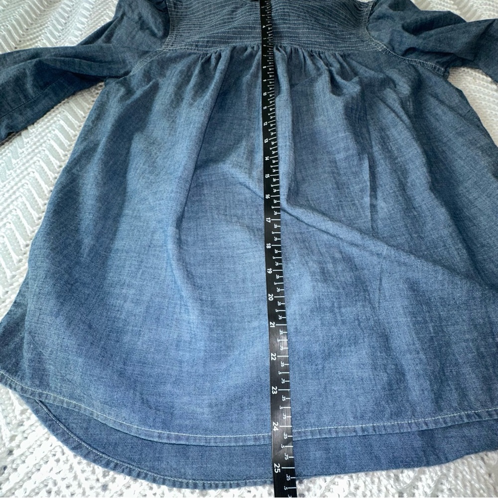 Women's Gap Tie Back Denim Chambray Top - Size M/T - Picture 8 of 8